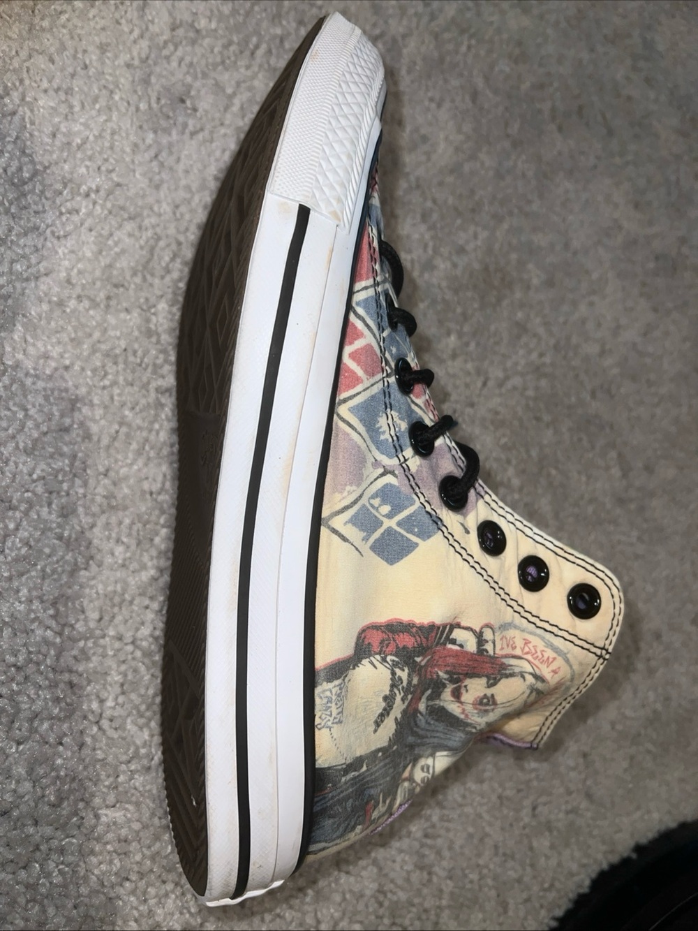 Canvas High-Top Sneakers suicide squad Graphic - Multicolor M 6.5 W 8.5 good